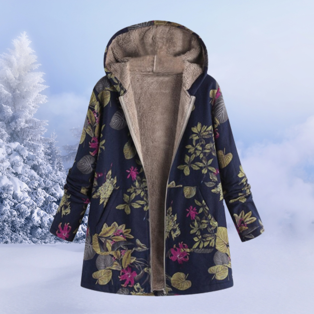 Patricia™ | Fleece Winter Jacket with Floral Pattern