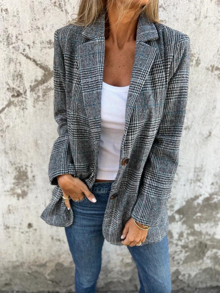 Tamara™ | Stylish Women's Winter Checked Blazer