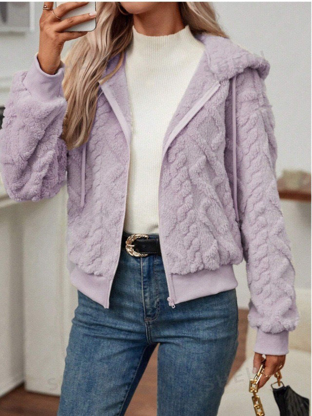 Paulina™ | Soft Knitted Sherpa Bomber Jacket for Women