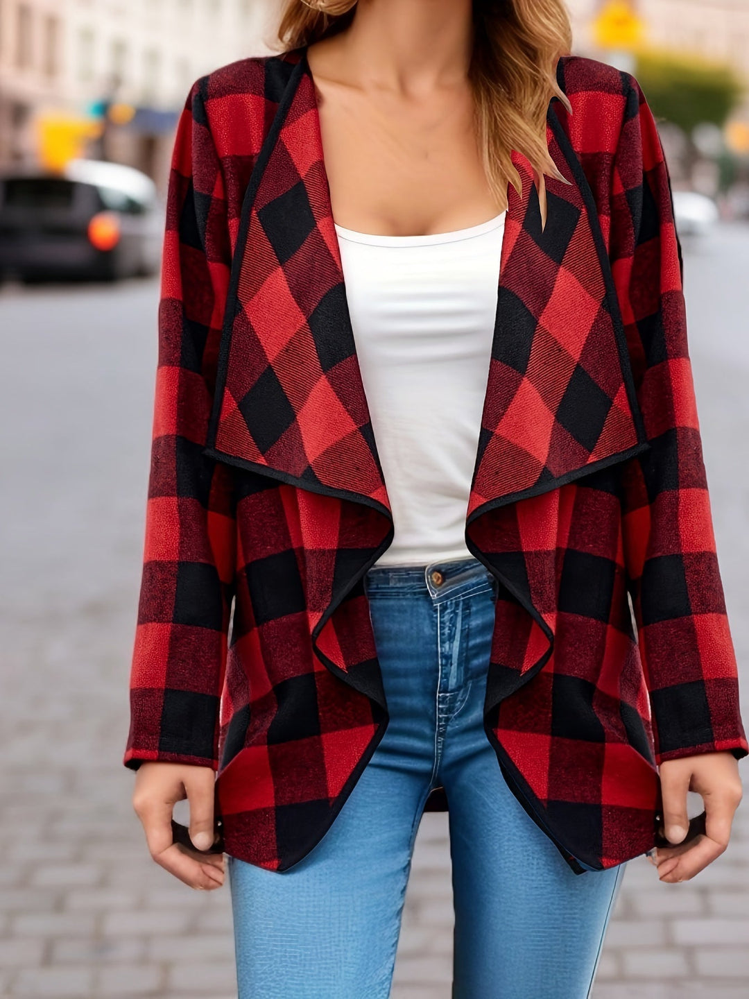 Halo™ | Trendy Women's Checked Sweater