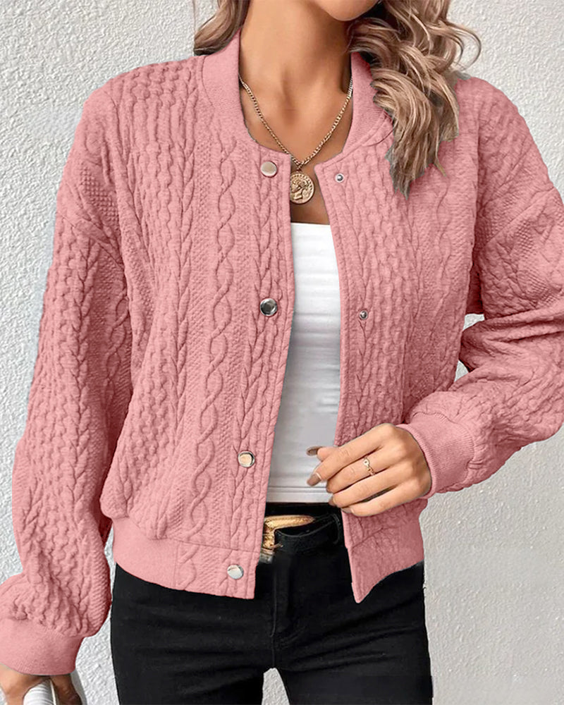 Carmen™ | Elegant cardigan in textured fabric