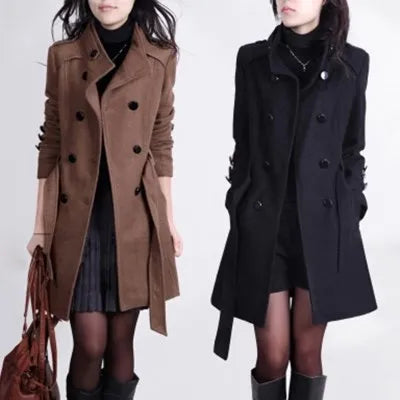 Liezel™ | Long Elegant Coat for Women