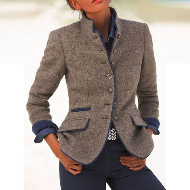 Zelda™ | Modern Women's Jacket Without Collar