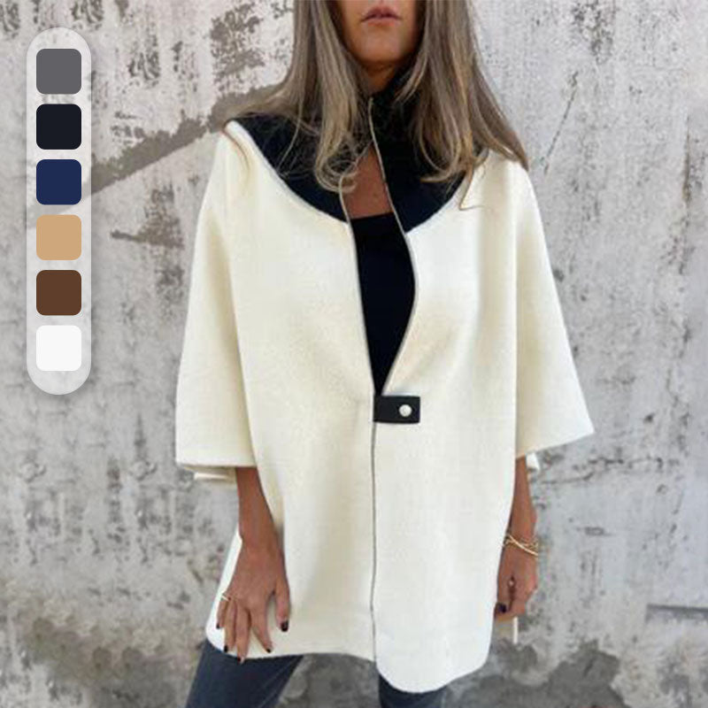 Maryam™ | Stylish Two-Tone Women's Coat