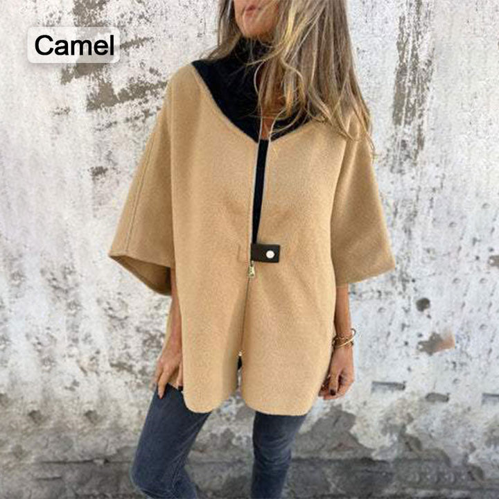 Maryam™ | Stylish Two-Tone Women's Coat