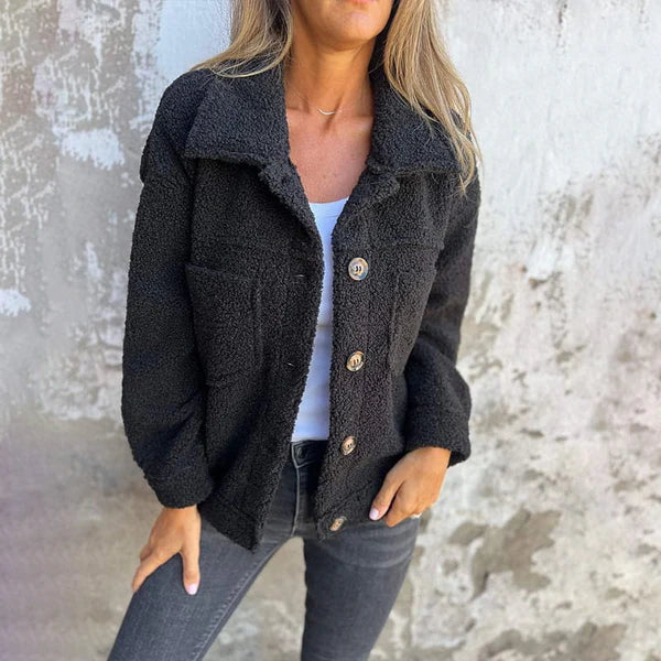 VALENTINA™ | Short jacket with elegant wool accents