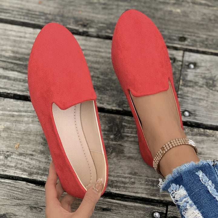 Natalia - Casual Solid Color Flat Shoes