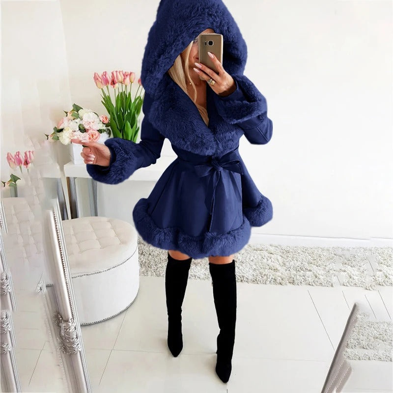 Lilibeth™ | Women's Padded Faux Fur Winter Coat with Hood