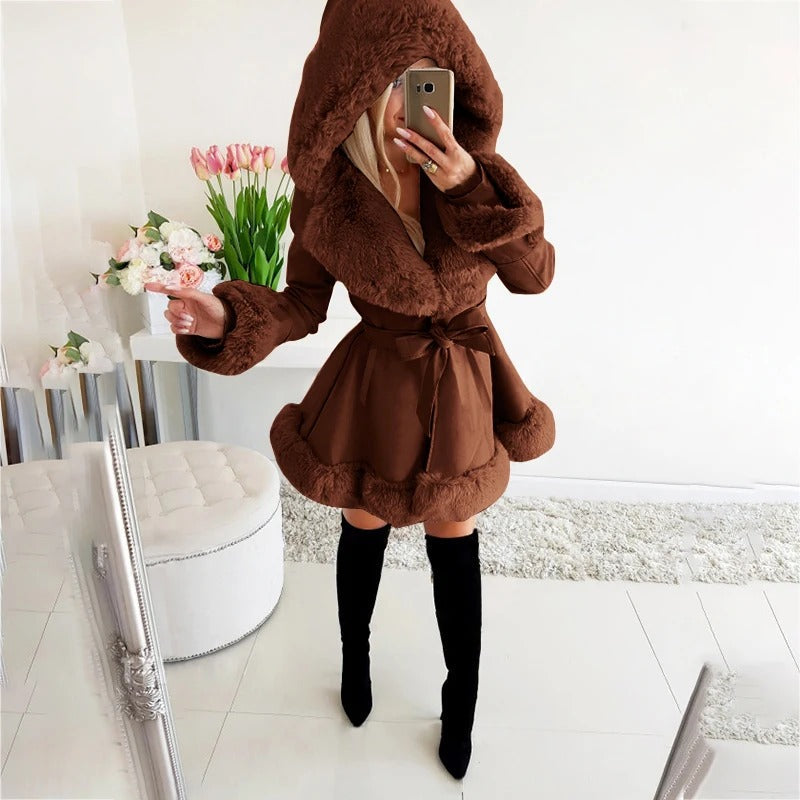 Lilibeth™ | Women's Padded Faux Fur Winter Coat with Hood